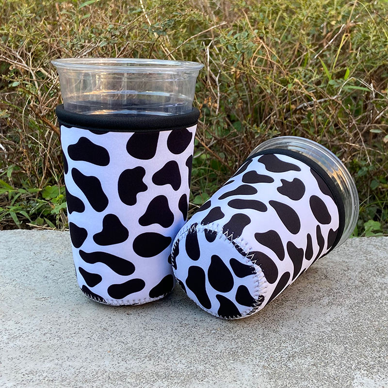 EDIOM Custom Logo Neoprene Coffee Cup Sleeve - Insulated Portable Coffee Cozy